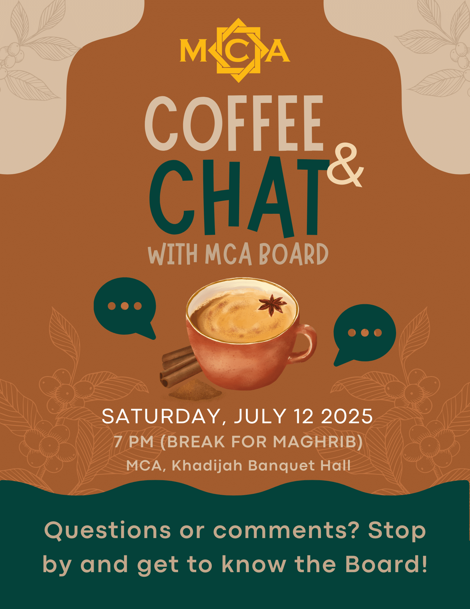 Coffee & Chat w/Board