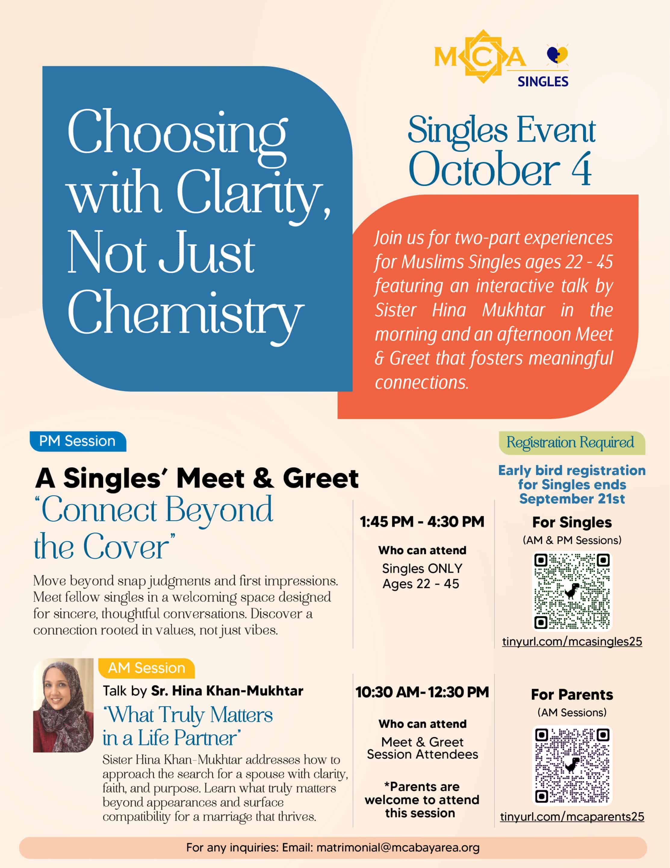 Singles Event – Choosing with Clarity, Not Just Chemistry