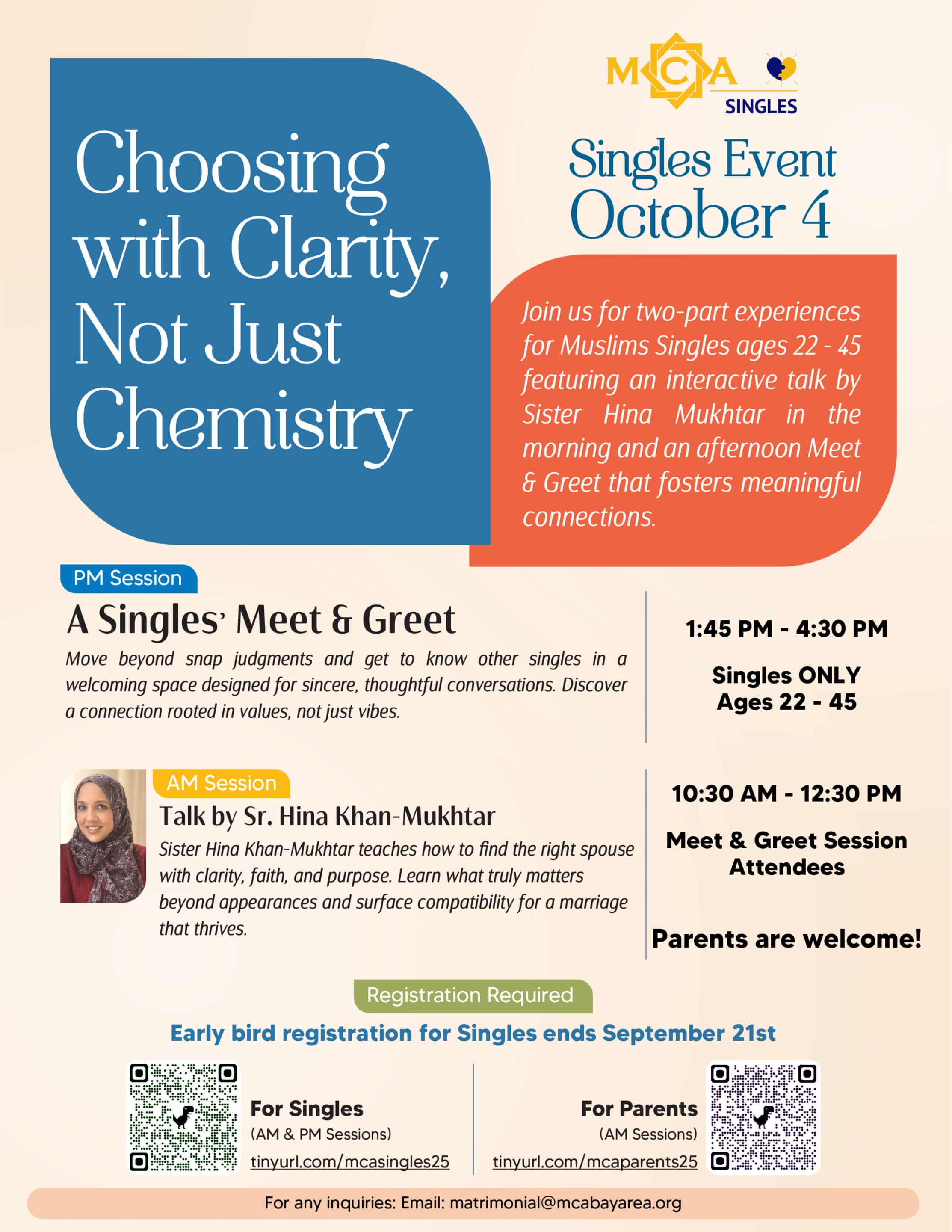 Singles Event – Choosing with Clarity, Not Just Chemistry