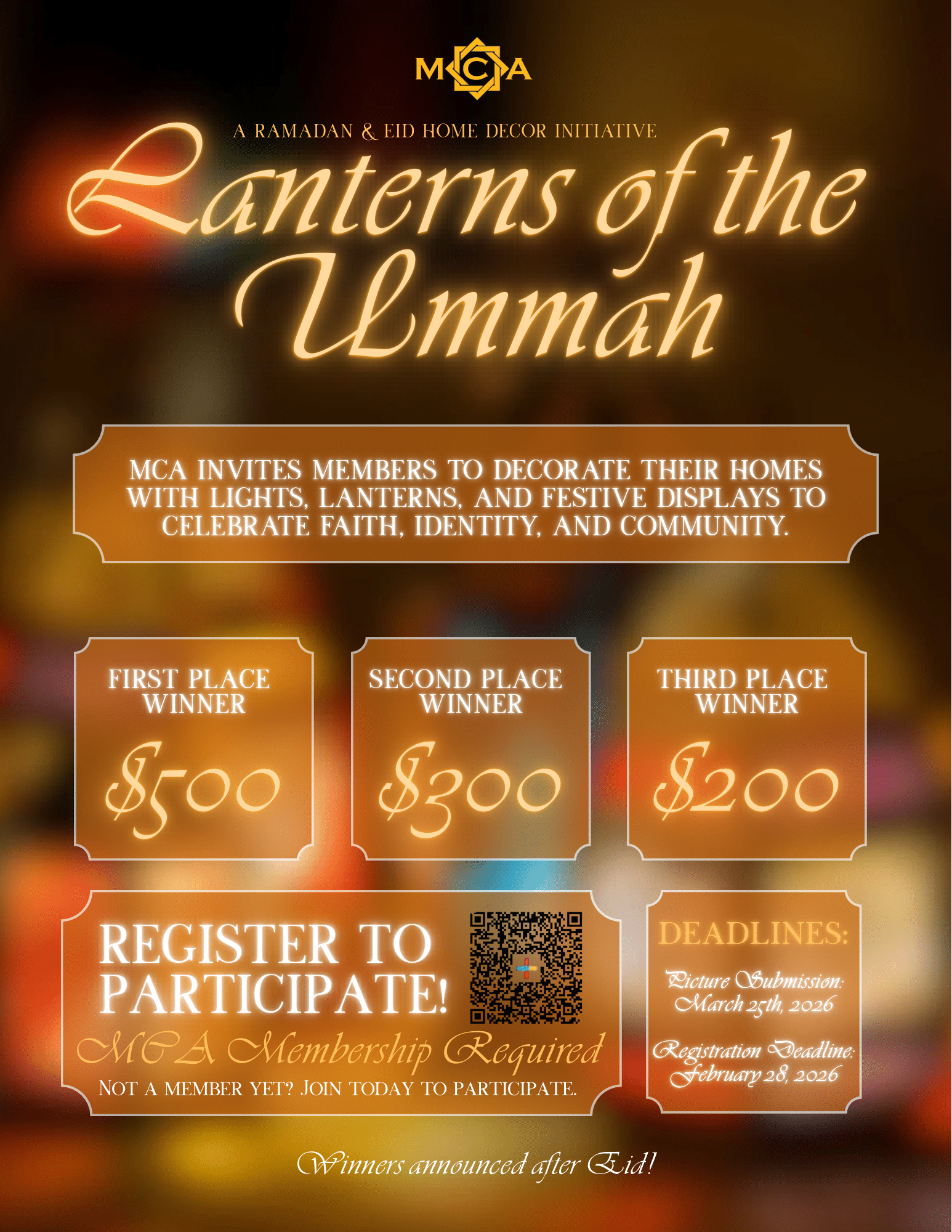 Lanterns of the Ummah: Ramadan & Eid Decor Contest