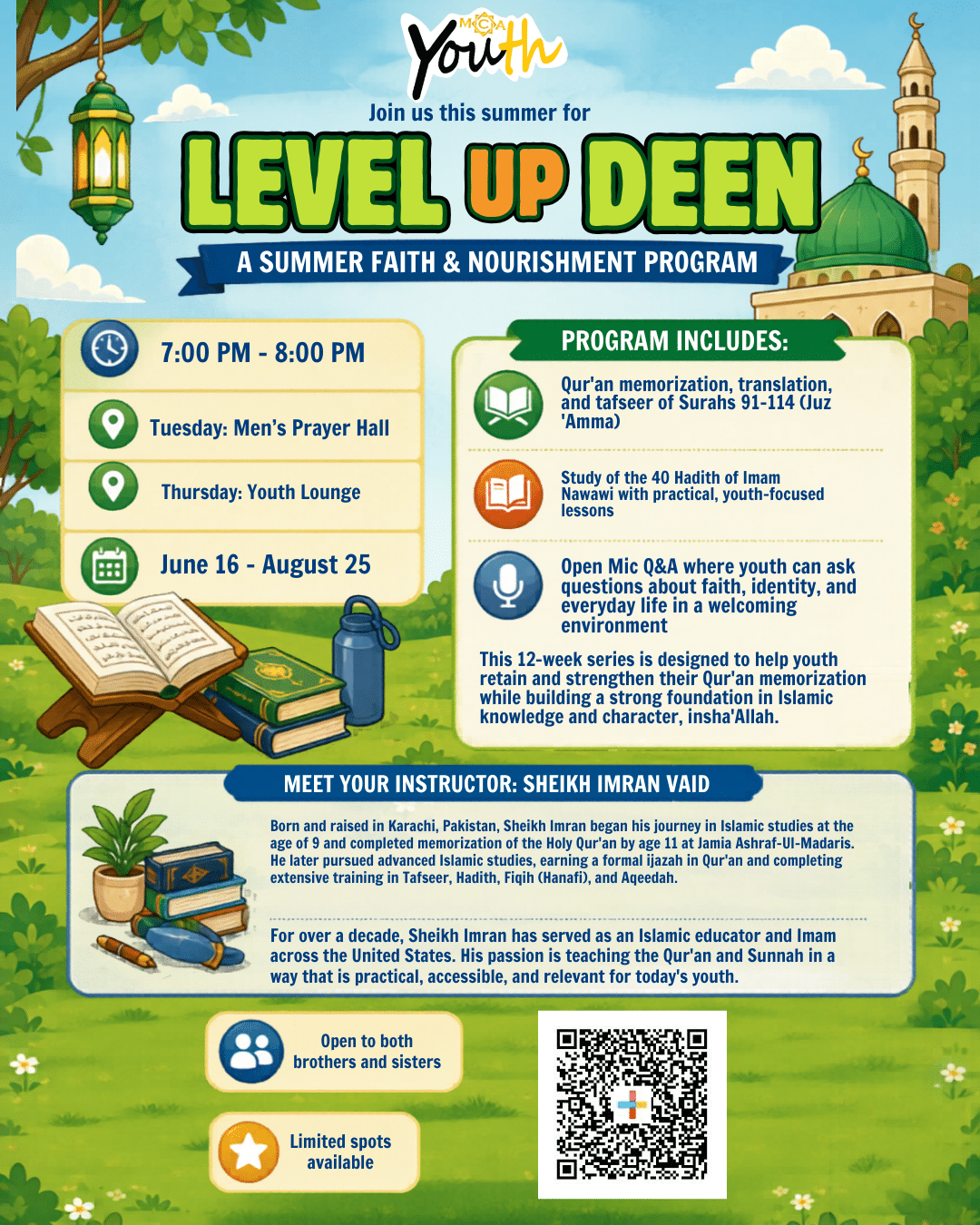Level Up Deen: Youth Summer Program