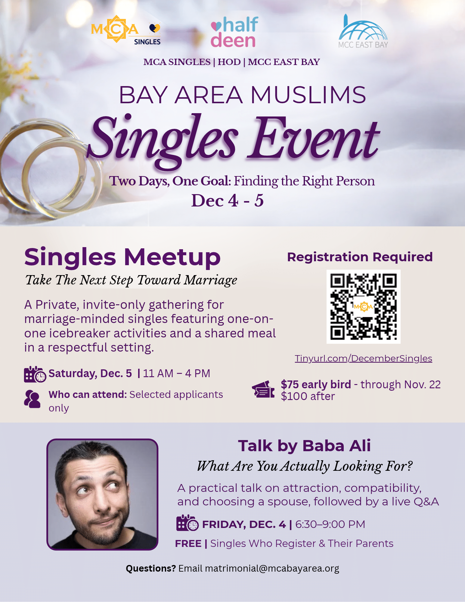 Bay Area Muslims Singles Event