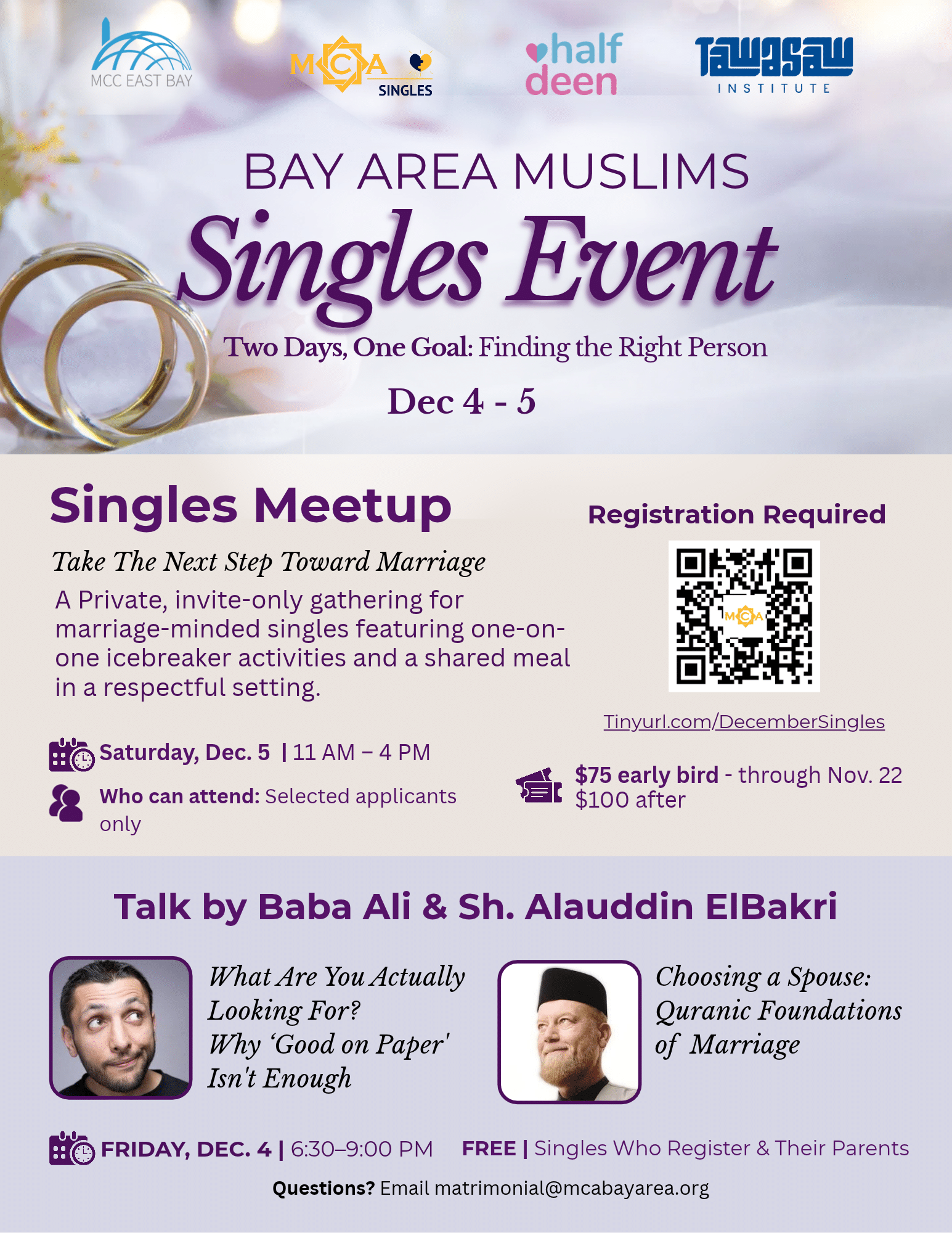 Bay Area Muslims Singles Event